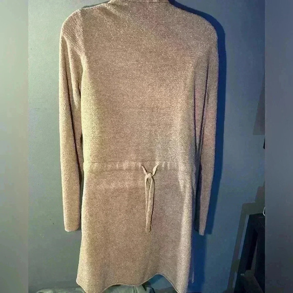 Barefoot Dreams Cozy Chic Lite Tan Ling Cardigan Sweater, Size Large - Picture 4 of 8